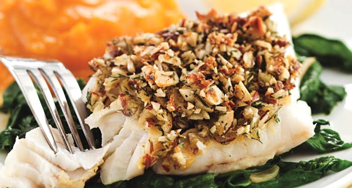 Almond and Lemon crusted Fish